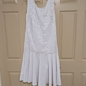 Elegant White Lace Dress
